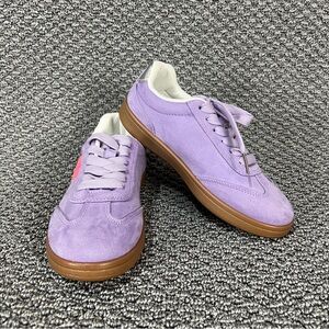 Steve Madden Purple Suede Sneakers with Brown Soles